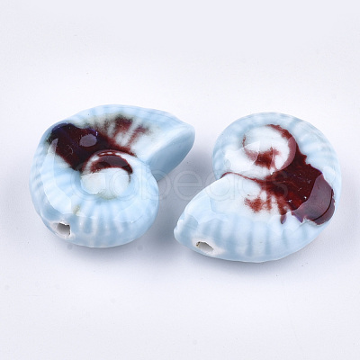 Handmade Porcelain Beads X-PORC-S498-32D-1