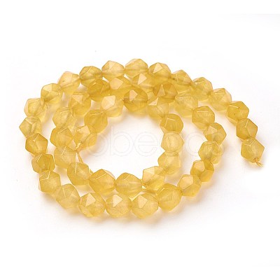 Natural White Jade Beads Strands X-G-F545-E21-1