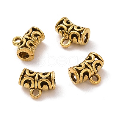 Tibetan Style Alloy Tube Bails FIND-H038-54AG-1