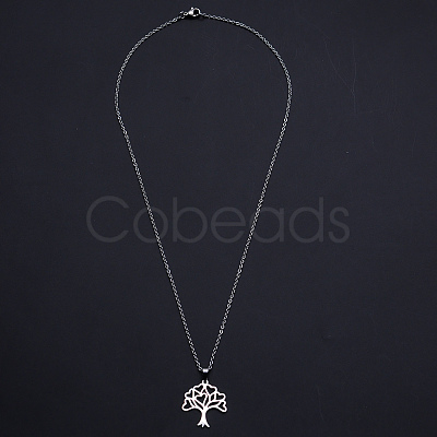 Non-Tarnish 201 Stainless Steel Pendants Necklaces NJEW-S105-JN694-45-1-1