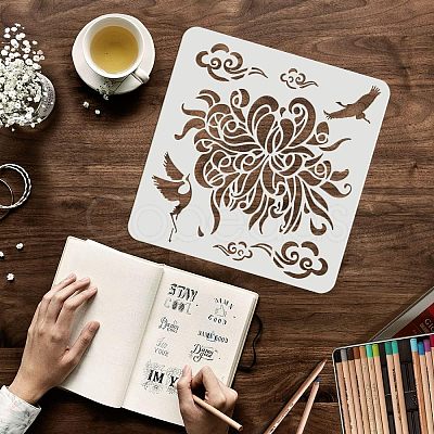 Plastic Reusable Drawing Painting Stencils Templates DIY-WH0172-547-1