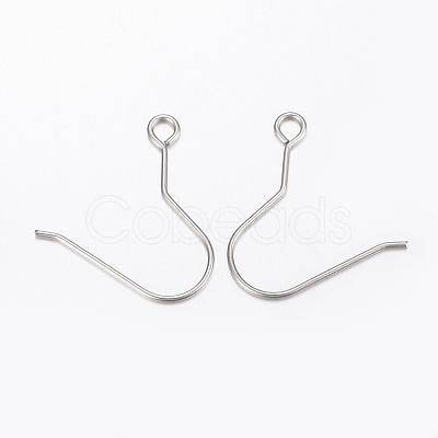 Tarnish Resistant 304 Stainless Steel Earring Hooks STAS-H434-48P-1