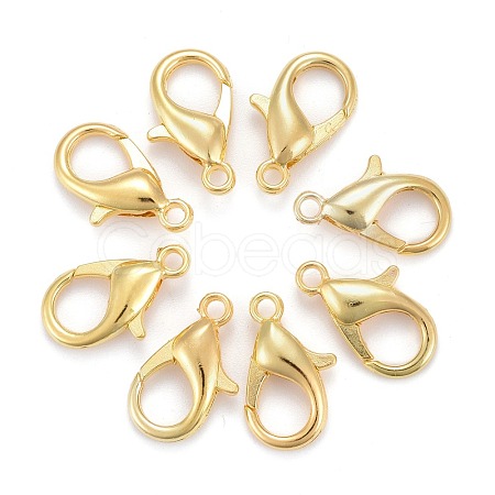 Zinc Alloy Lobster Claw Clasps X-E106-G-1