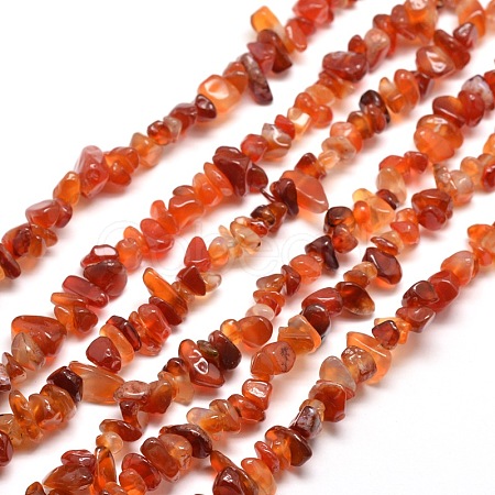 Natural Agate Chip Bead Strands X-G-M205-47-1
