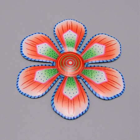 3D Iron Flower Ornaments AJEW-TAC0025-18B-1
