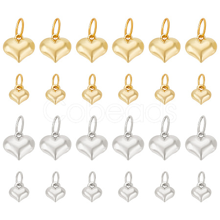 PandaHall Elite 24Pcs 4 Style Alloy Charms FIND-PH0010-66-1