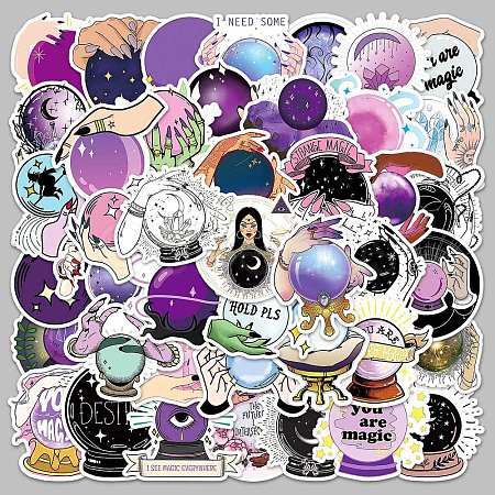 Magic Theme PVC Self Adhesive Stickers X-STIC-PW0011-13-1