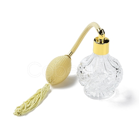 Glass Empty Refillable Perfume Spray Bottles with Long Tassel AJEW-XCP0002-21-1