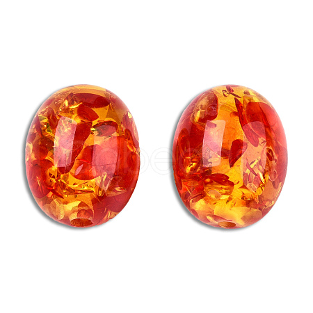 Resin Imitation Amber Beads RESI-N034-12-C01-1