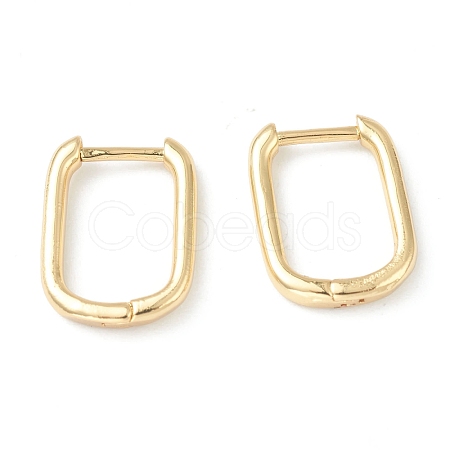 Brass Huggie Hoop Earrings EJEW-L234-025G-1