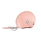 PU Leather Keychain, for Women's Clutch Coin Purse Wallet, with Iron Key Ring, Pearl Pink, Wallet: 9x12cm