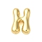 Rack Plating Brass Pendants, Cadmium Free & Lead Free, Long-Lasting Plated, Real 18K Gold Plated, Letter H, 18x13x5mm, Hole: 1.8x2.5mm