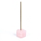 Natural Rose Quartz Incense Burners Holder, Aromatherapy Furnace Home Decor, Cube, 15~25mm