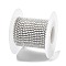 Iron Rhinestone Glass Cup Chain, with Spool, White Alabaster, 2x2~2.5x2mm, about 16.40 Feet(5m)/Roll