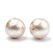 Compressed Cotton Pearl Beads, Eco-Friendly, Dyed, Round, Cornsilk, 16~16.5mm, Hole: 1.5mm