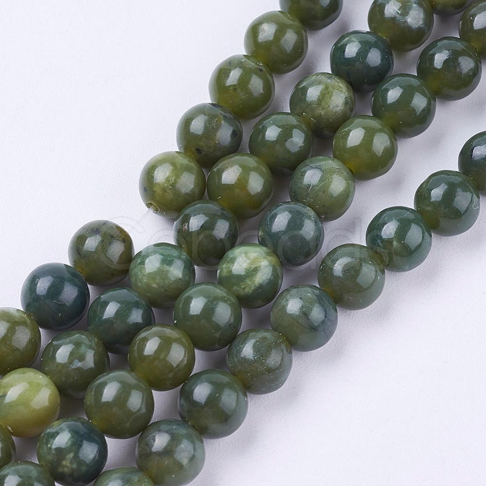 Cheap Natural Green Jasper Beads Strands Online Store - Cobeads.com