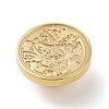 Golden Plated Brass Wax Sealing Stamp Head KK-K363-01G-02-2