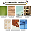 CREATCABIN 1 Set DIY Adhesive Acrylic Mirror Wall Decoration Kit DIY-CN0001-91-6