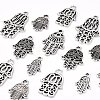 120Pcs 6 Style Tibetan Style Alloy Pendants TIBE-LS0001-01AS-4