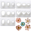 CRASPIRE 5Pcs 5 Styles Petal Resin Clay Cutters DIY-CP0010-35-1