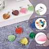 Cheriswelry 20Pcs 10 Colors Cat Eye Pendants G-CW0001-10-5