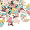 32Pcs 8 Style Alloy Enamel Pendants ENAM-TA0001-43-3