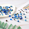 Craftdady 240Pcs 8 Colors Dyed Natural Sesame Jasper/Kiwi Jasper Rondelle Beads G-CD0001-11-8
