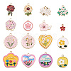 32Pcs 16 Style Alloy Enamel Pendants ENAM-TA0001-39-1