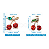 Alloy Rhinestone Pendants ALRI-TA0001-11-8