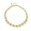 304 Stainless Steel Graduated Beaded Necklace for Women NJEW-G157-04G-5