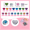 Craftdady Alloy Enamel Slider Charms and Large Hole Beads ENAM-CD0001-07-12