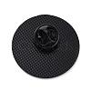 Black Baking Paint Zinc Alloy Brooches JEWB-M039-01D-EB-2