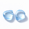Transparent Spray Painted Glass Beads GLAA-T016-29C-2