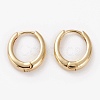 Brass Huggie Hoop Earrings EJEW-C502-11G-1