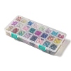 Spray Painted Crackle Glass Beads CCG-JP0001-01-4