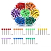 700Pcs 7 Colors Steel Safety Pins PW-WG2324B-01-1