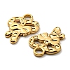 Ion Plating(IP) 304 Stainless Steel Charms STAS-Q248-04G-3