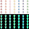 80Pcs 8 Colors Luminous Resin Mushroom Display Decoration JX878A-1