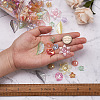 Craftdady 300Pcs 6 Style Transparent Acrylic Bead Caps TACR-CD0001-03-7