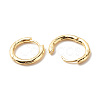 Brass Tubular Hoop Earrings for Women EJEW-G306-01G-2