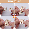 CHGCRAFT 6 Pairs 3 Colors Alloy Interlocking Clasps FIND-CA0009-21-4