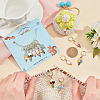 12Pcs 6 Style Alloy Enamel Lollipop Ice Cream Charm Locking Stitch Marker HJEW-PH01568-4