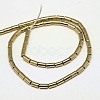 Electroplate Non-magnetic Synthetic Hematite Beads Strands G-J162-A-01-2