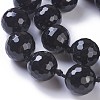 Natural Black Agate Beads Strands G-F620-05A-18mm-3