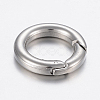 Tarnish Resistant 304 Stainless Steel Spring Gate Rings STAS-P198-09A-2