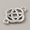 Tibetan Style Alloy Knot Connector Charms FIND-CJC0007-41B-2