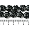 Natural Black Stone Beads Strands G-H023-B16-01-5