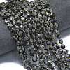 Natural Snowflake Obsidian Beads Strands G-K389-B65-01-2