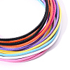 10Pcs 10 Colors Waxed Cord Necklace Making NCOR-YW0001-01-5