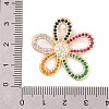 Brass Micro Pave Cubic Zirconia Pendants KK-E108-10G-3